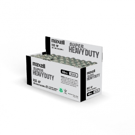 Maxell AAA size 1.5V Super Heavy Duty 4pcs shrink - R03P(SP)4P