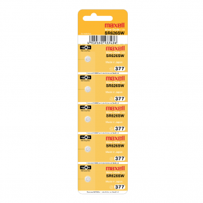 Maxell 1.55V Zinc Silver Oxide 5pcs card - SR626SW-B5 (377)