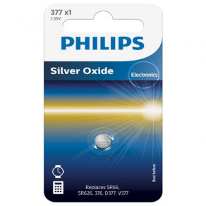PHILIPS Silver Oxide 1pc card (377P5B/97)