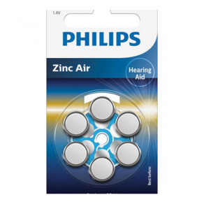PHILIPS Zinc Air 6-pcs card (ZA675B6A/97)