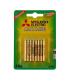 Mitsubishi AA size 1.5V Alkaline Batteries 4pcs card (LR03-4BP)