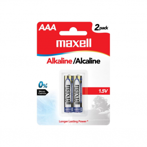 Maxell AAA size 1.5V Alkaline Batteries 2pcs card - LR03(GD)2B